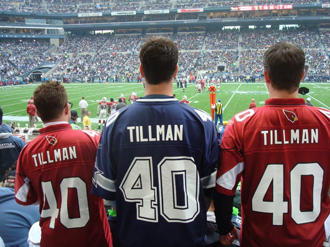 pat tillman jerseys